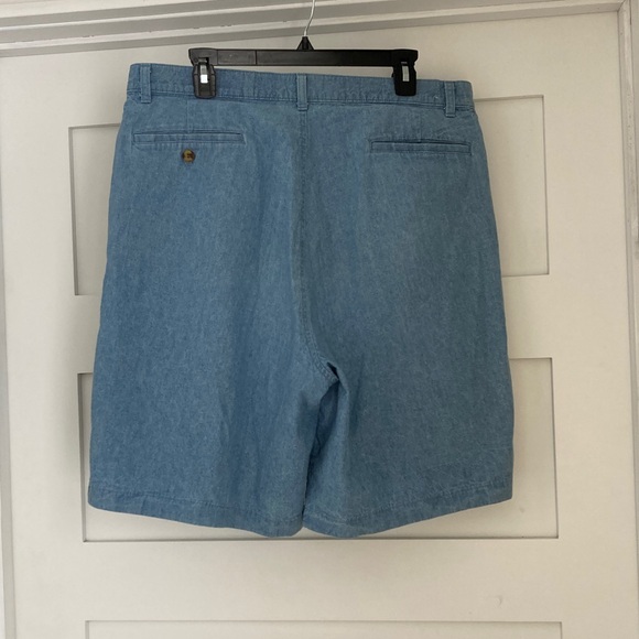 Vintage Abercrombie & Fitch Shorts Country Clothes Blue Chambray Baggy Men’s 36 - Picture 10 of 11